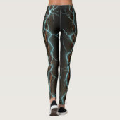 Elektrische Energie mit Messingstreifen Leggings (Rückseite)