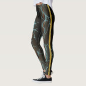 Elektrische Energie mit Messingstreifen Leggings (Links)