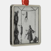 Elektrische Entladung der Körper Silbernes Ornament (Rechts)