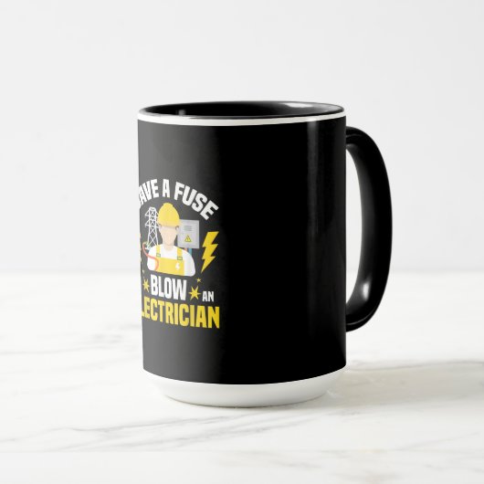 Elektrische Erwachsene Humor Funny Electrical Tasse (VorderseiteRechts)