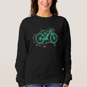 Elektrische Fahrradteile Anatomie Mountain Biker C Sweatshirt