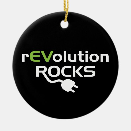 Elektrische Fahrzeug-Felsen - EV Keramikornament (Vorne)