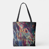 Elektrische Farben Fiery Steed Carousel Pferdekuns Tasche (Rückseite)