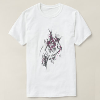 Elektrische Farbige Abstrakte Stammes-Tätowierkuns T-Shirt