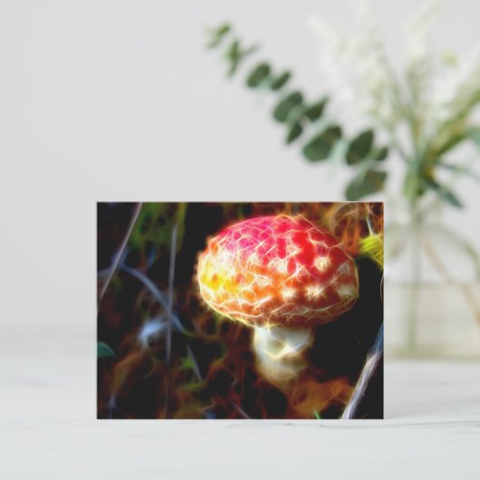Elektrische Fly Agaric Postkarte (Stehend Vorderseite)