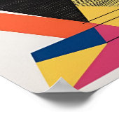 Elektrische Formen: Abstrakte geometrische Explosi Poster (Ecke)