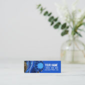 ELEKTRISCHE Fraktal-Visitenkarte Mini Visitenkarte (Stehend Vorderseite)