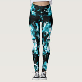 Elektrische funkelnd Dreiecksflammen Leggings