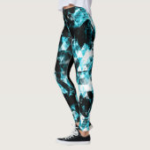 Elektrische funkelnd Dreiecksflammen Leggings (Links)