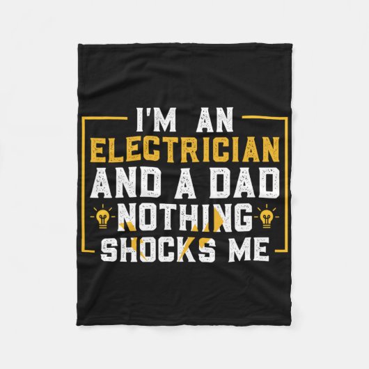 Elektrische Funny Electrical Engineering Electrica Fleecedecke (Vorderseite)