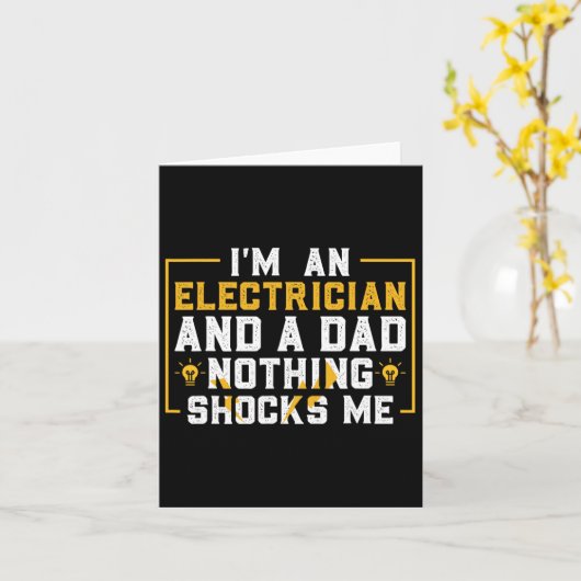 Elektrische Funny Electrical Engineering Electrica Karte (Gelbe Blume)