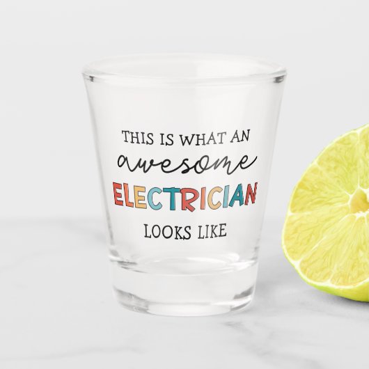 Elektrische Funny Geschenke für Elektriker Schnapsglas (Vorderseite)