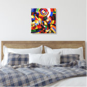 Elektrische Gefängnisse von Sonia Delaunay Abstrak Leinwanddruck (Insitu (Schlafzimmer))