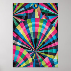 Elektrische Geometrie Radiowellen & Sonnenstrahlen Poster