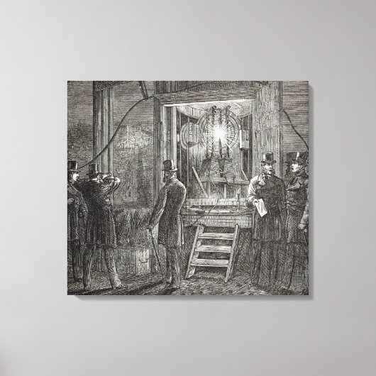 Elektrische Geräte für den Uhrturm Leinwanddruck (Vorderseite)