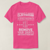 Elektrische Geschenke für Männer Funny Electrical T-Shirt (Design vorne)