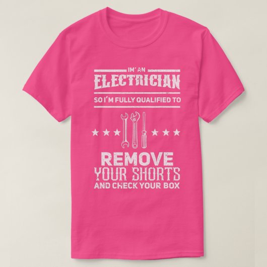 Elektrische Geschenke für Männer Funny Electrical T-Shirt (Design vorne)