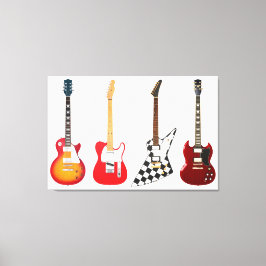 ELEKTRISCHE GITAREN 32x48 Leinwanddruck