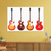 ELEKTRISCHE GITAREN 32x48 Leinwanddruck (Insitu (Wohnzimmer))