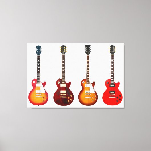 ELEKTRISCHE GITAREN 32x48 Leinwanddruck (Vorderseite)