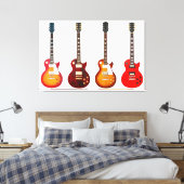 ELEKTRISCHE GITAREN 32x48 Leinwanddruck (Insitu (Schlafzimmer))