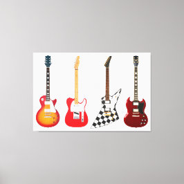 ELEKTRISCHE GITAREN ICONIC 40x60 Leinwanddruck