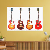 ELEKTRISCHE GITAREN ICONIC 40x60 Leinwanddruck (Insitu (Wohnzimmer))