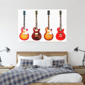 ELEKTRISCHE GITAREN ICONIC 40x60 Leinwanddruck (Insitu (Schlafzimmer))