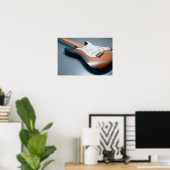 Elektrische Gitarre 10 Poster (Heimbüro)