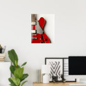 Elektrische Gitarre 12 Poster (Heimbüro)