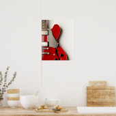 Elektrische Gitarre 12 Poster (Küche)