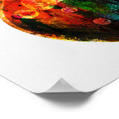 Elektrische Gitarre Abstrakt Poster (Ecke)