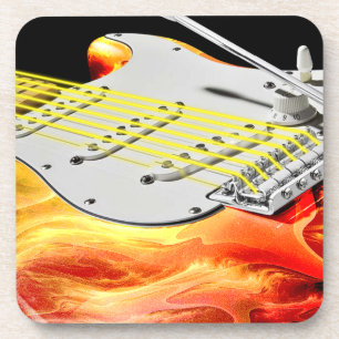 Elektrische Gitarre Art 2 Untersetzer