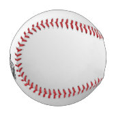 Elektrische Gitarre auf Silber Baseball (Vorderseite Links)