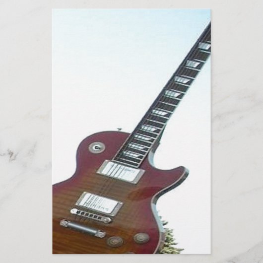 Elektrische Gitarre Briefpapier (Vorderseite)