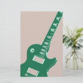Elektrische Gitarre Briefpapier (Stehend Vorderseite)