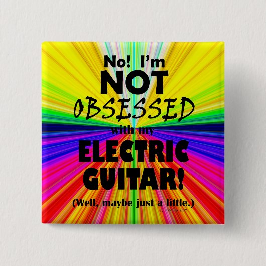 Elektrische Gitarre Button (Vorderseite)