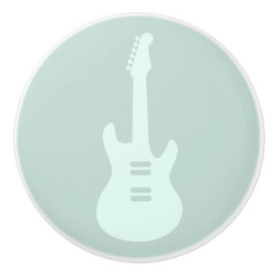 Elektrische Gitarre CUSTOM FARBmusik Kunst Keramikknauf