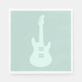 Elektrische Gitarre CUSTOM FARBmusik Kunst Serviette (Vorderseite)