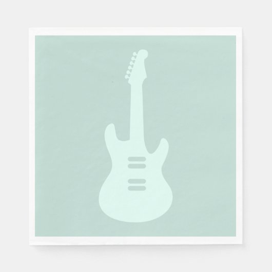 Elektrische Gitarre CUSTOM FARBmusik Kunst Serviette (Vorderseite)