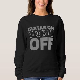 Elektrische Gitarre E - Gitarrist Gitarre aus der Sweatshirt