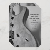 Elektrische Gitarre Elegante Hochzeit Einladung (Vorne/Hinten)