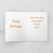 Elektrische Gitarre Geburtstagskarte Dankeskarte (Innenseite)