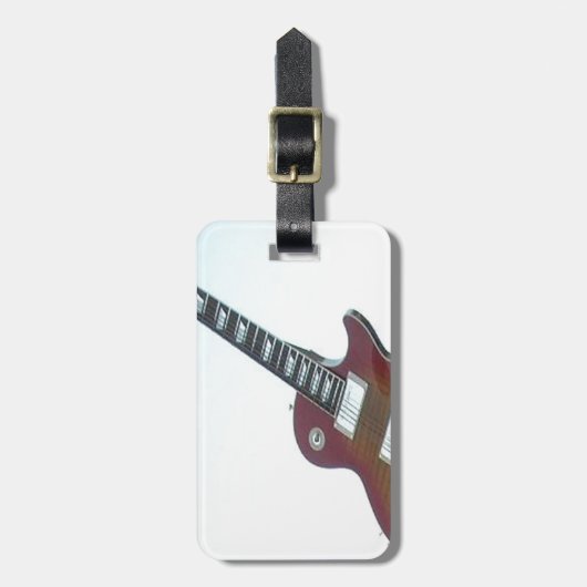 Elektrische Gitarre Gepäckanhänger (Vorderseite vertikal)