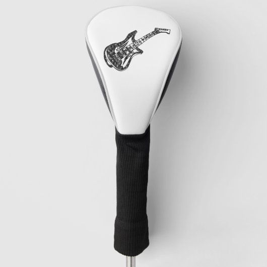 Elektrische Gitarre Golf Headcover (Vorderseite)