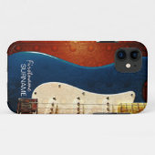 Elektrische Gitarre Grunge Individuelle Name iPhon Case-Mate iPhone Hülle (Rückseite (Horizontal))