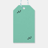 Elektrische Gitarre Happy Birthday Sea Green Geschenkanhänger (Rückseite)