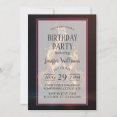 Elektrische Gitarre in Brand Einladung (Vorderseite)