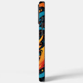 Elektrische Gitarre in Flammen Case-Mate iPhone Hülle (Rückseite / Links)