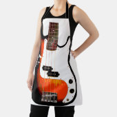 Elektrische Gitarre in Schwarz Schürze (InSitu)